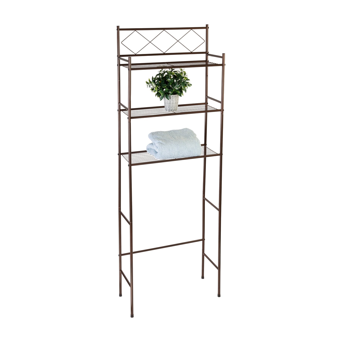 Oil-Rubbed Bronze Over-The-Toilet Space Saver