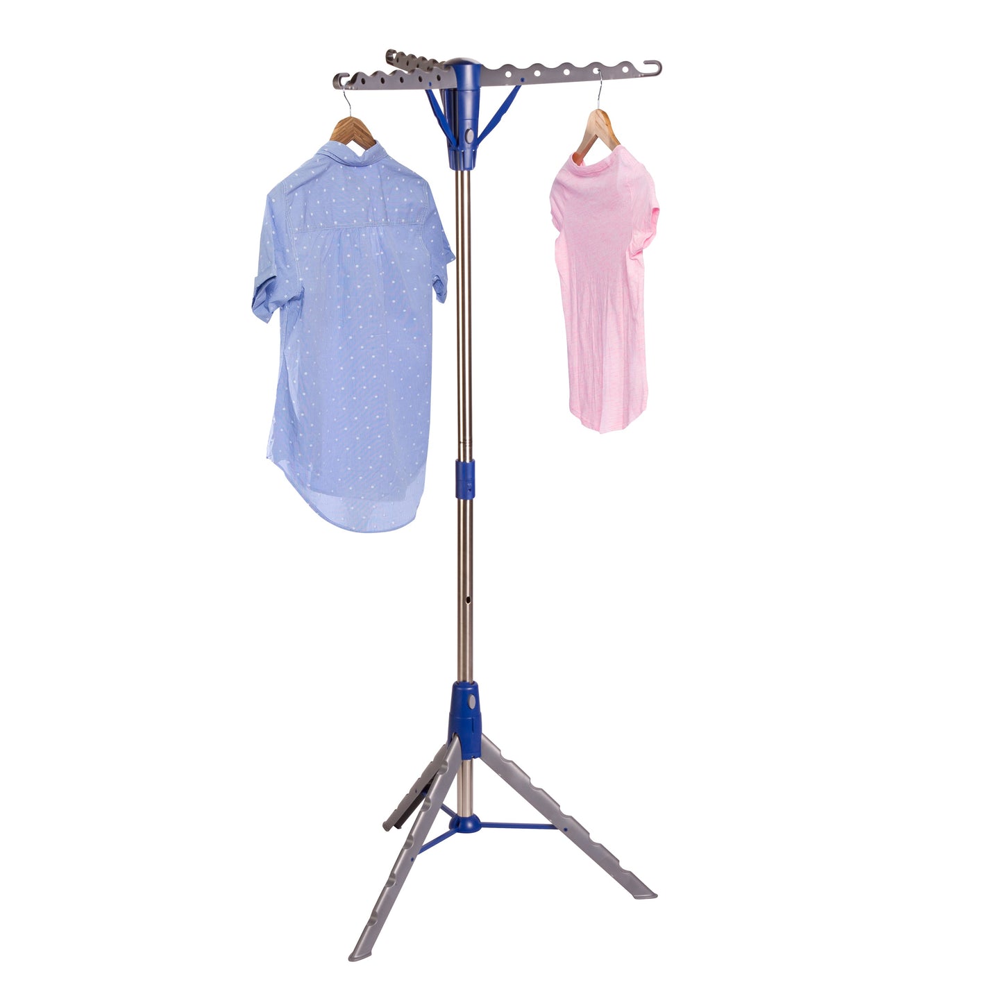 Blue/Chrome 64 High Tripod Drying Rack