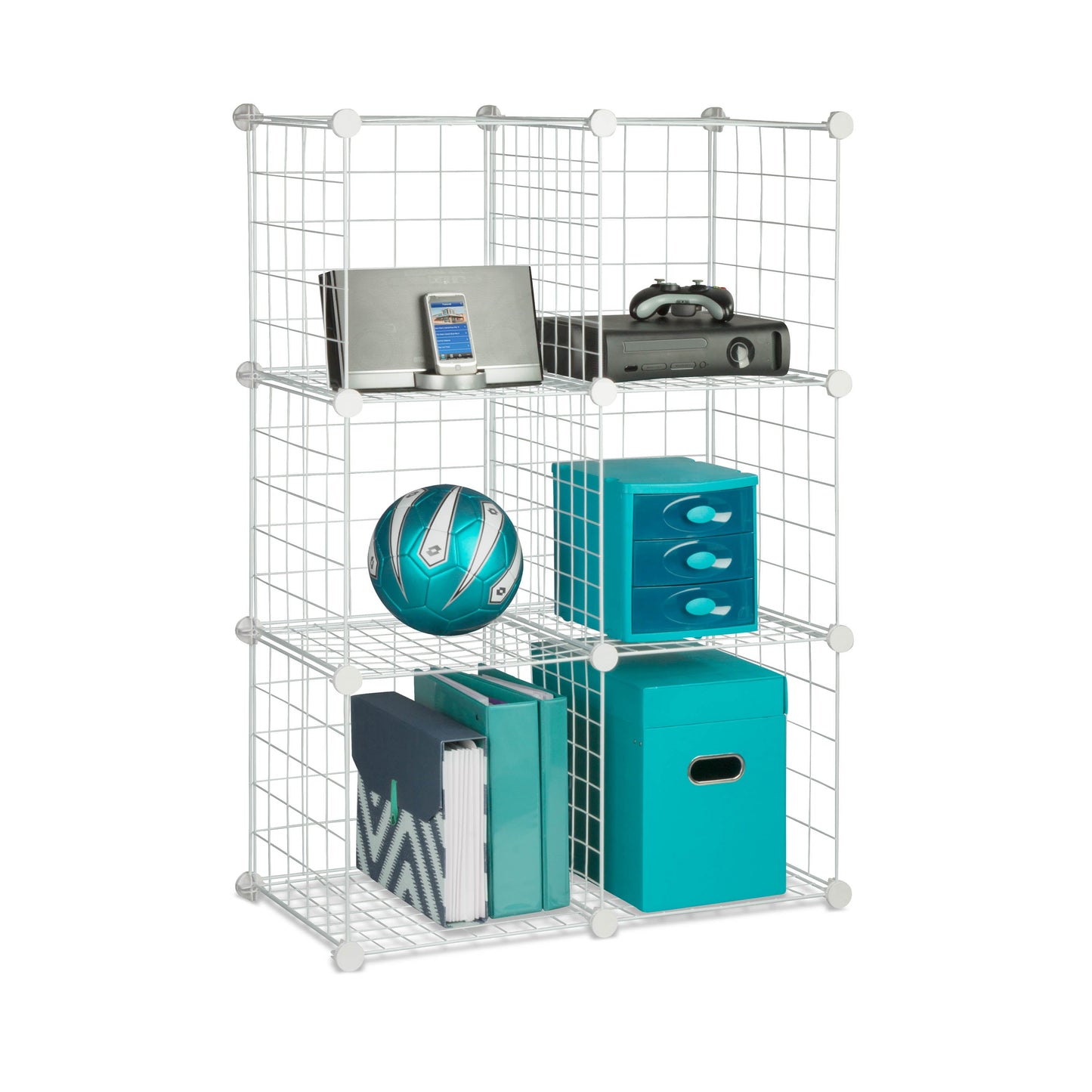 White 6-Cube Modular Storage Organizer