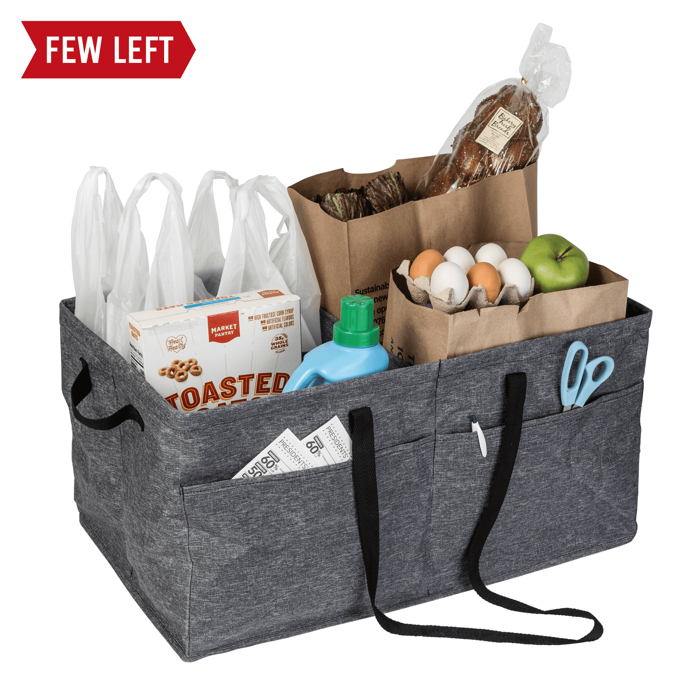 Gray Polyester Folding Large Trunk Organizer