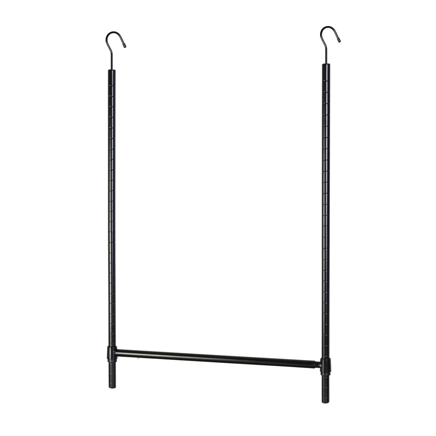 Black Hanging Closet Rod For Clothes Hanging