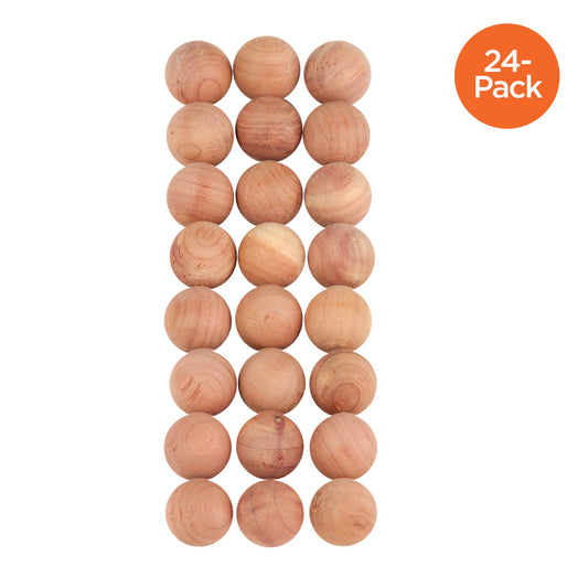 Natural Cedar Wood Balls (24-Pack)