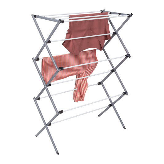 Gray 3-Tier Folding Accordion Drying Rack